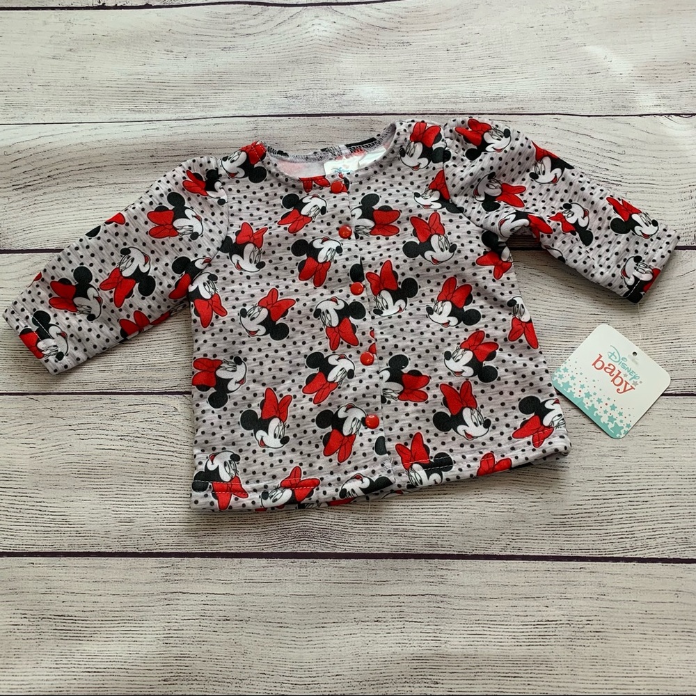 Minnie Mouse Gray Top Size 0-3 Months